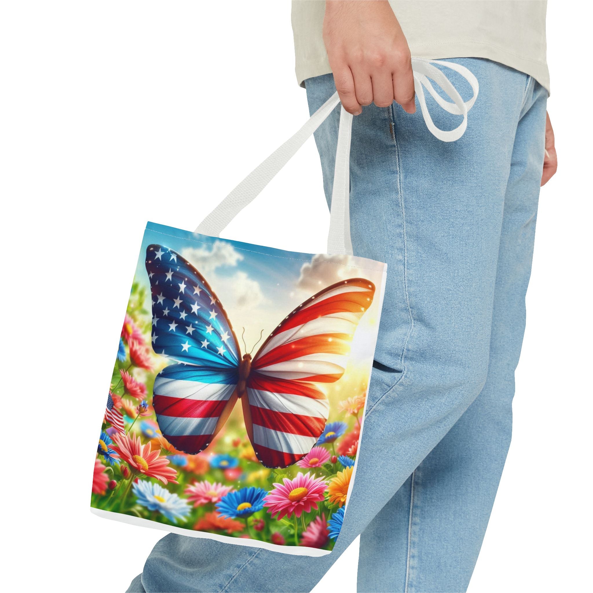 American Flag Tote Bag (AOP)