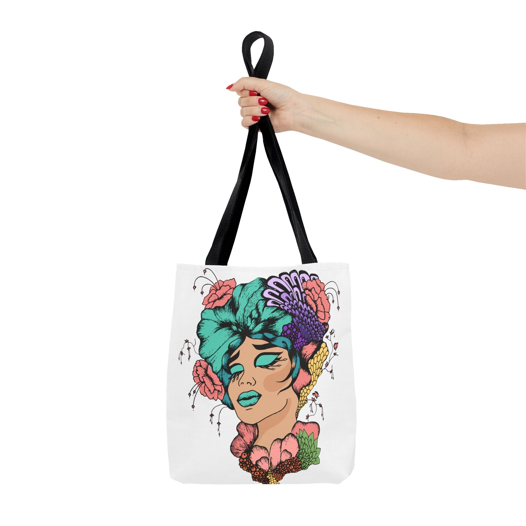 African American Tote Bag with Woman head