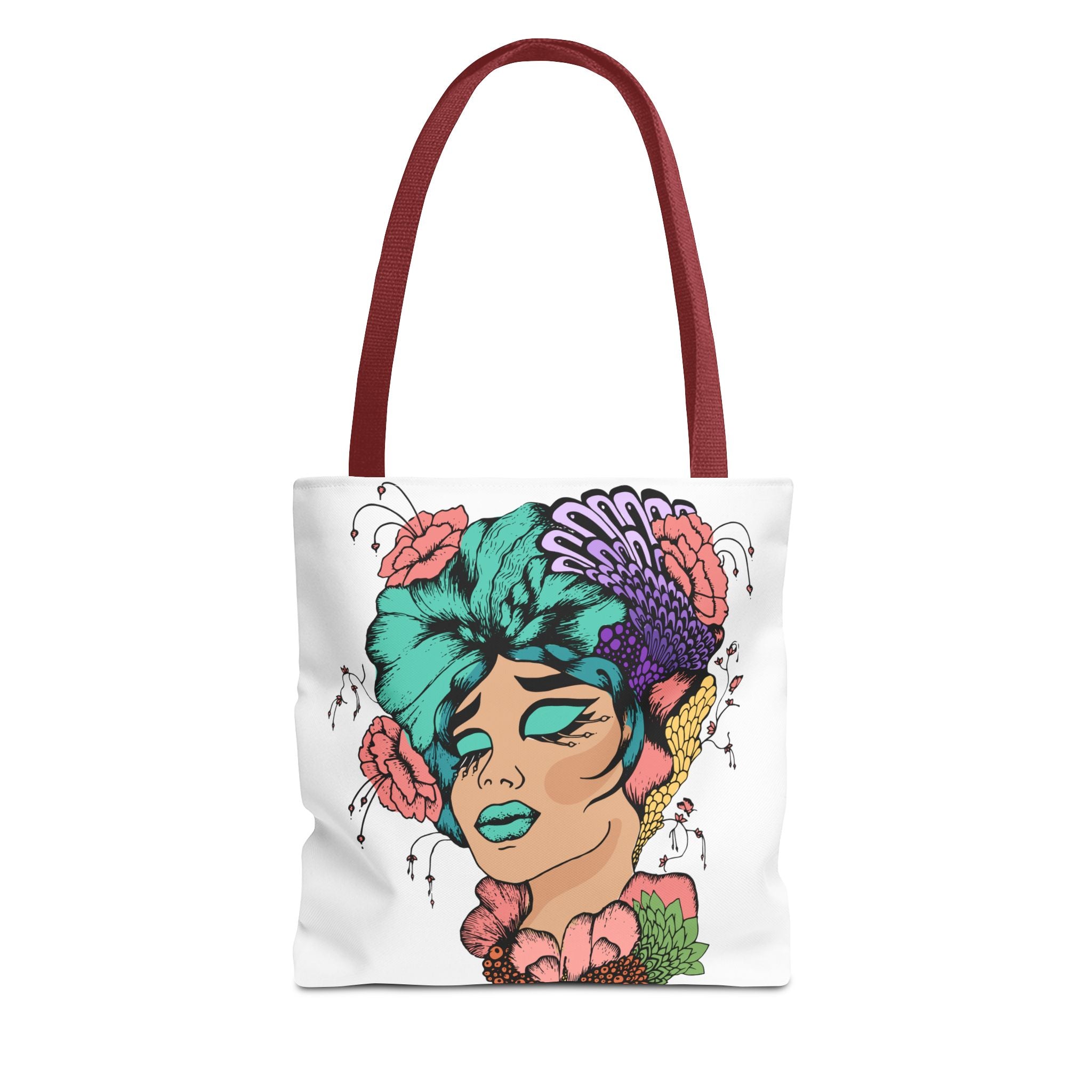 African American Tote Bag with Woman head