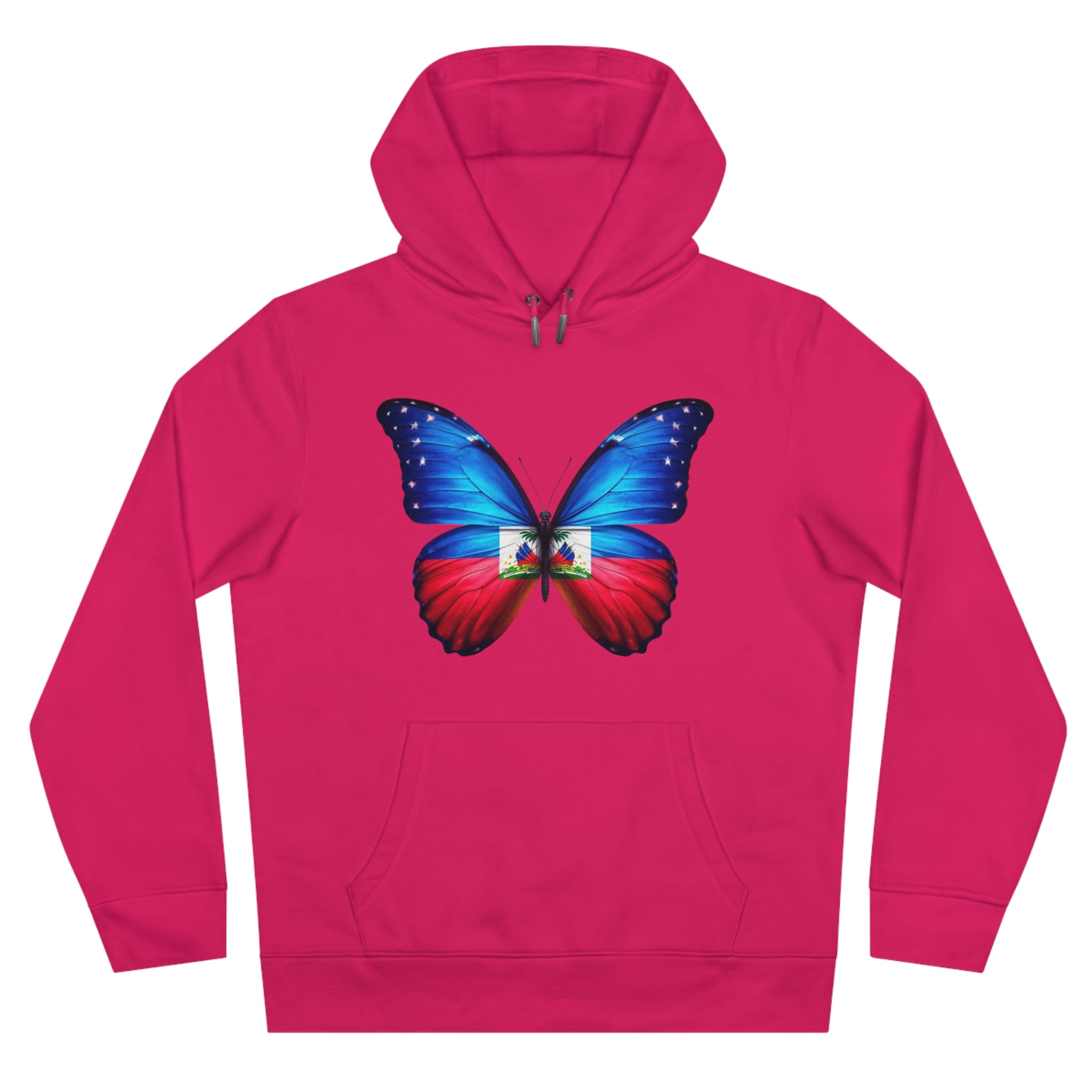 Haitian Butterfly Flag Hoodie Sweatshirt