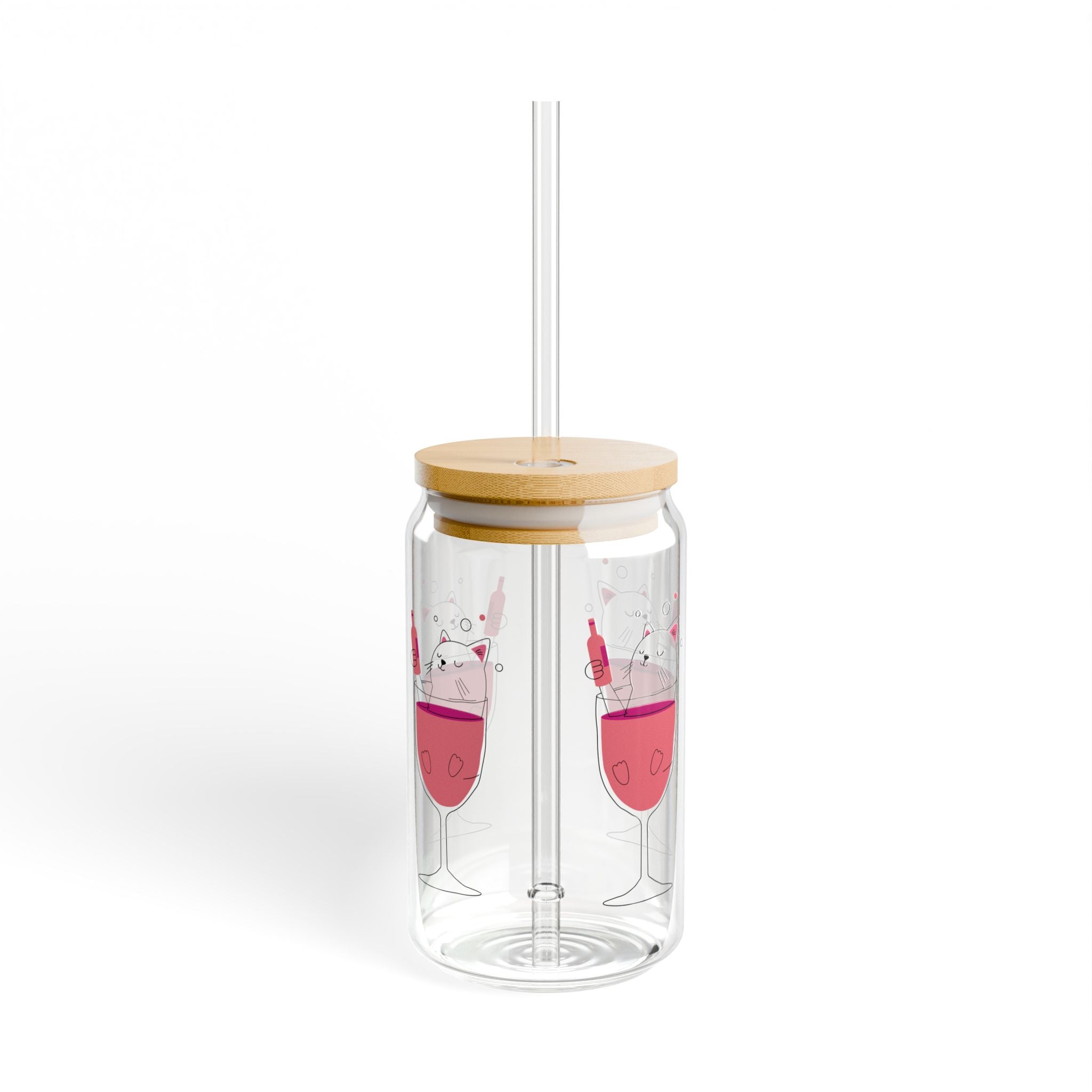 Cute Bunny & Wine Glass Design