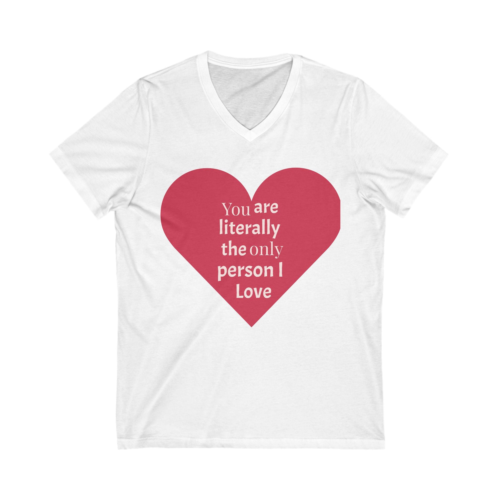 Unisex Jersey Short Sleeve V-Neck Tee