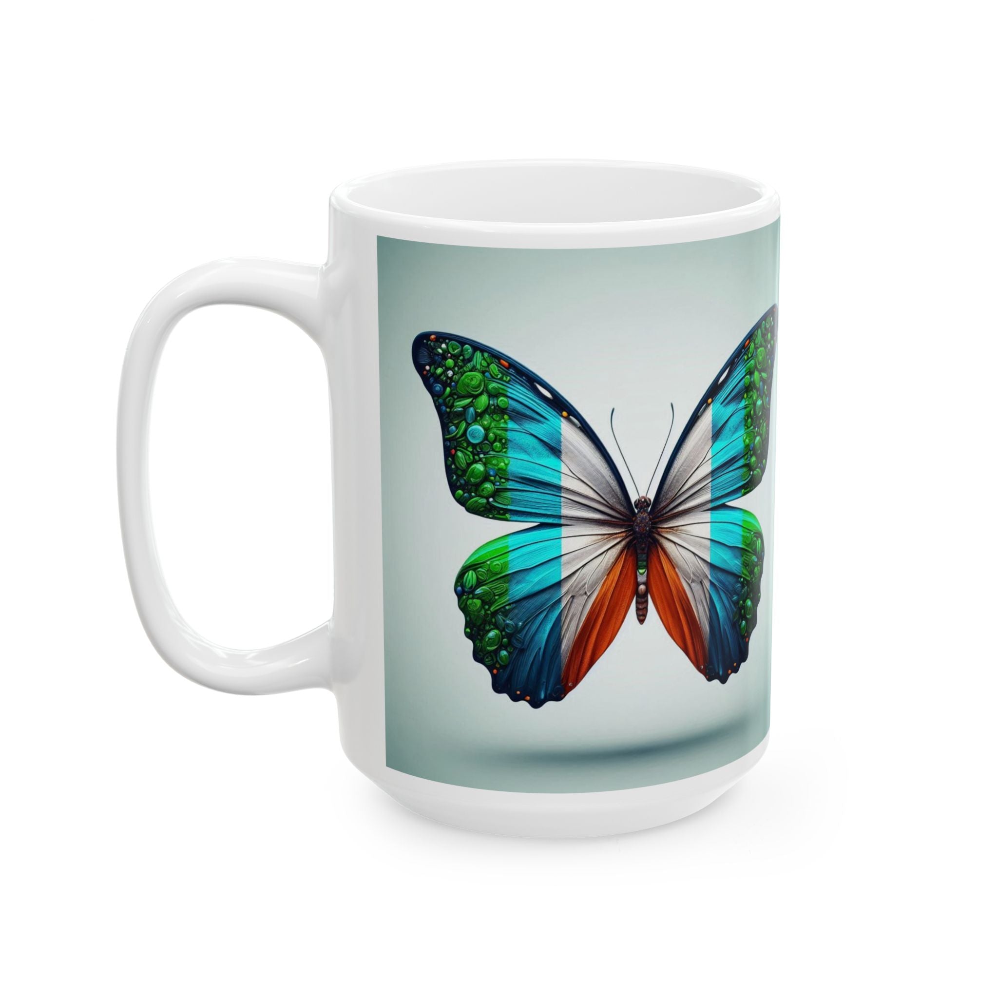 NIGERIAN FLAG Ceramic Mug.