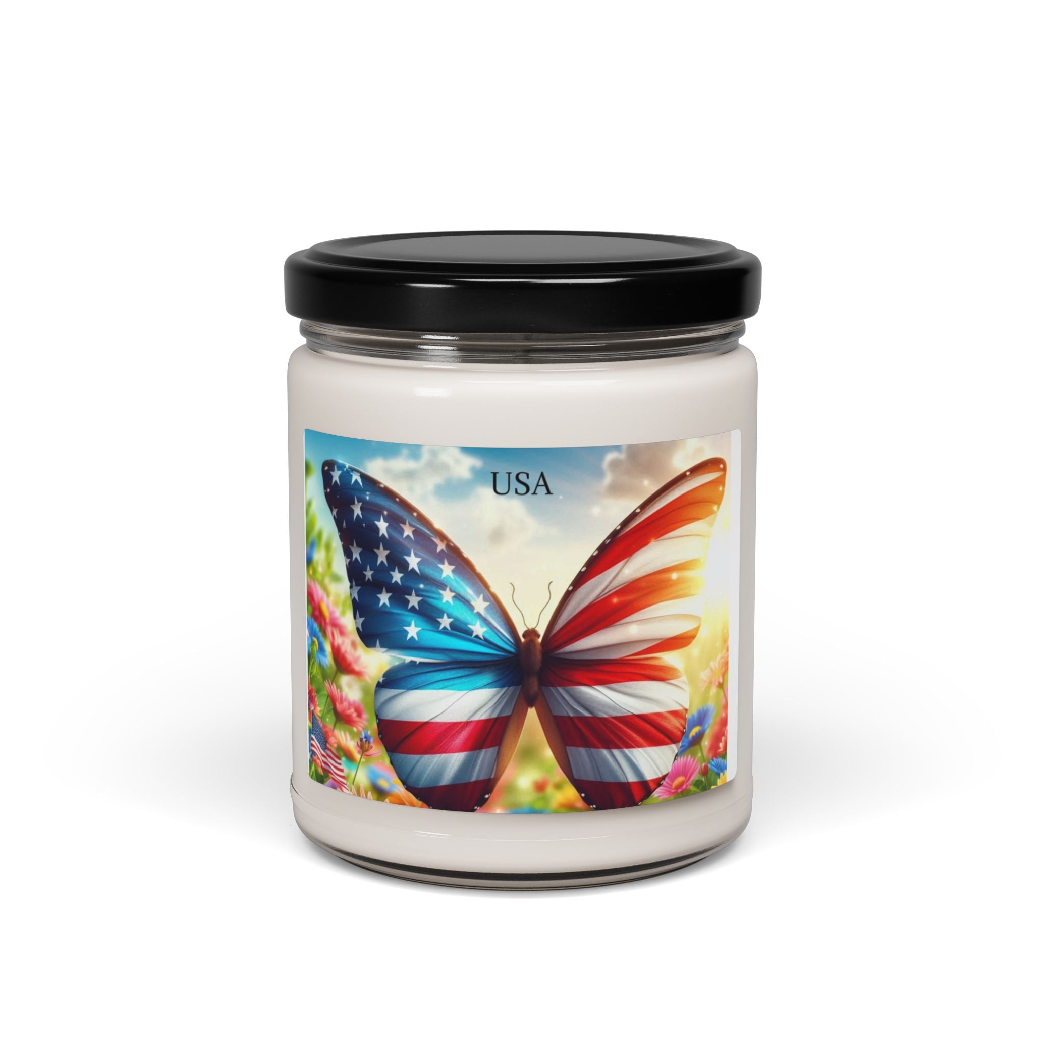 USA FLAG Scented Soy Candle, 9oz