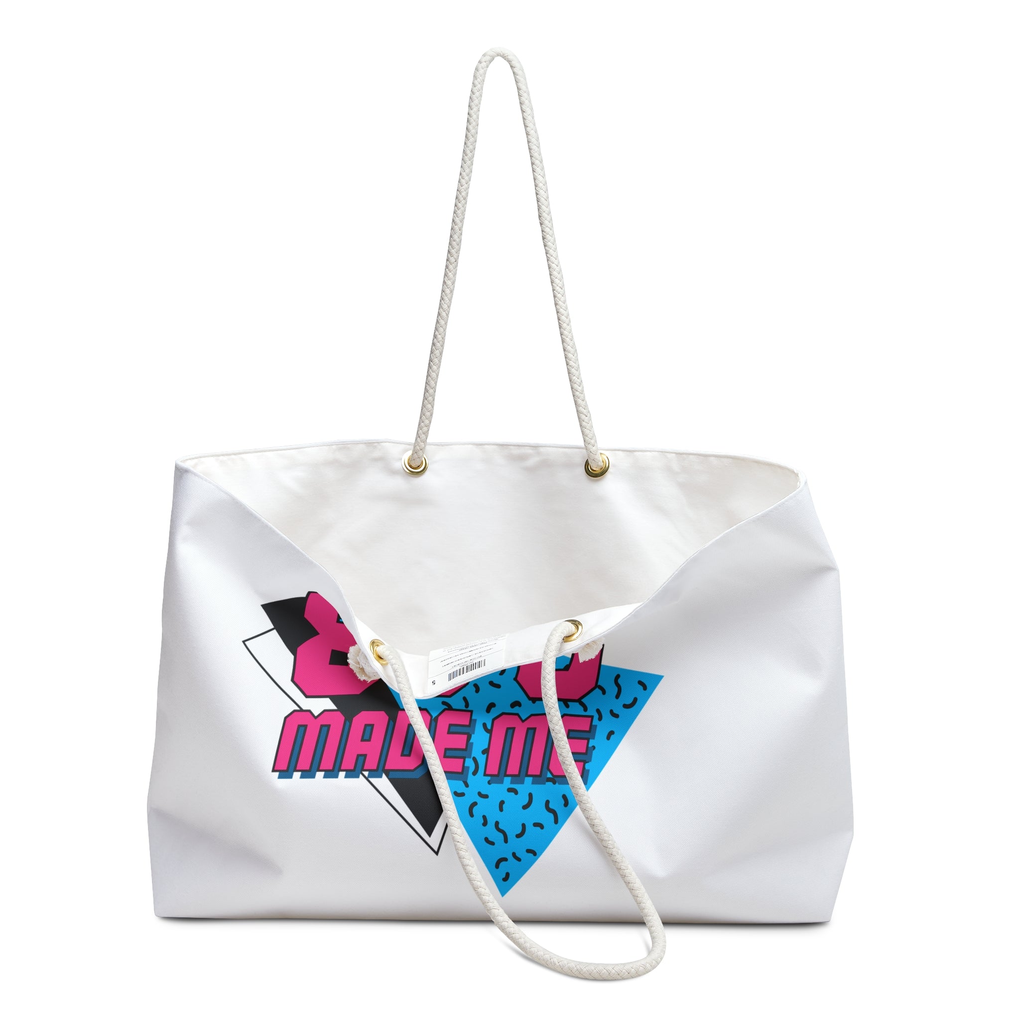 Weekender Bag Travel Duffel - 80's Made Me Design