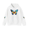 Bahamas Flag Butterfly Unisex Heavy Blend Hooded Sweatshirt