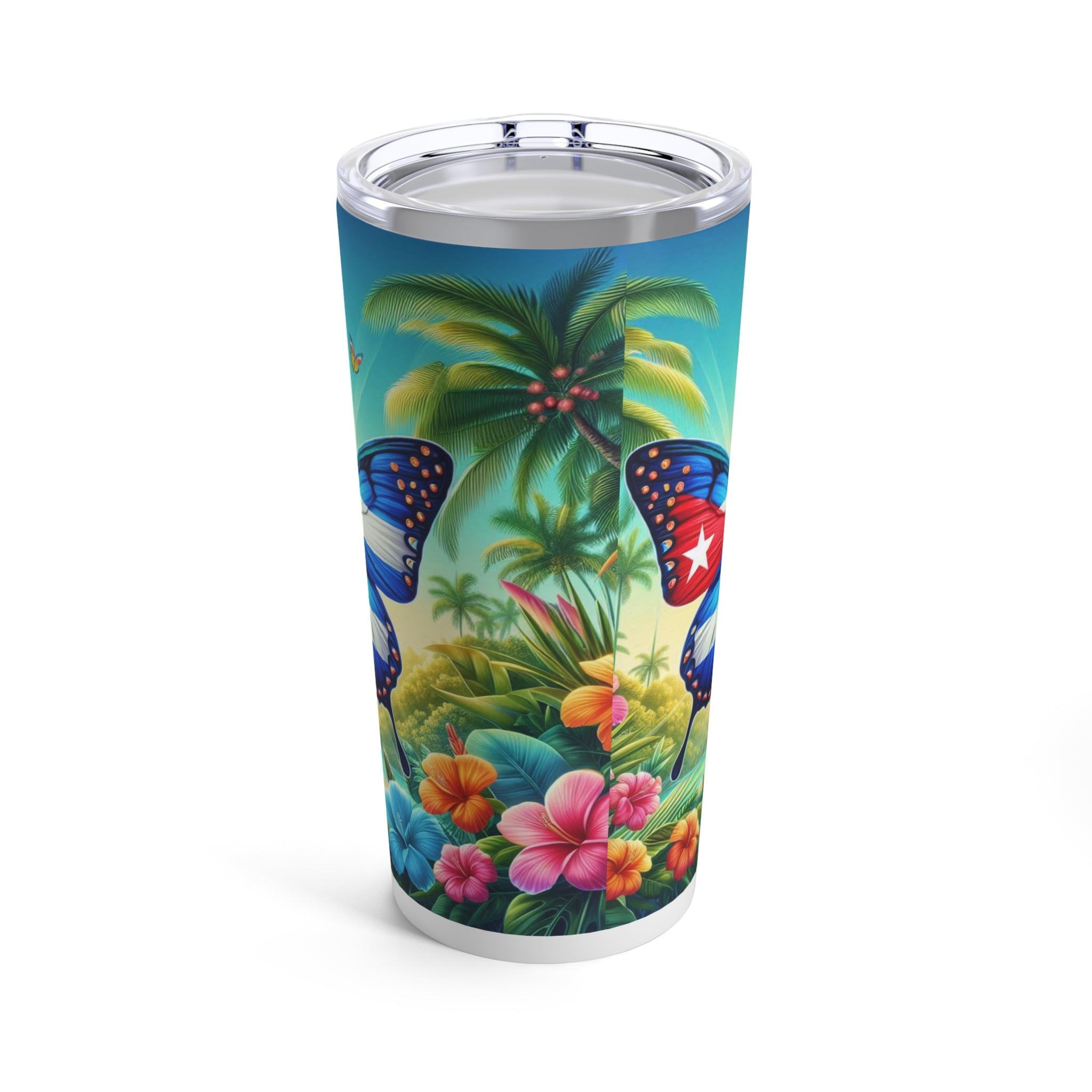 Cuban Flag Design Tumbler 20oz