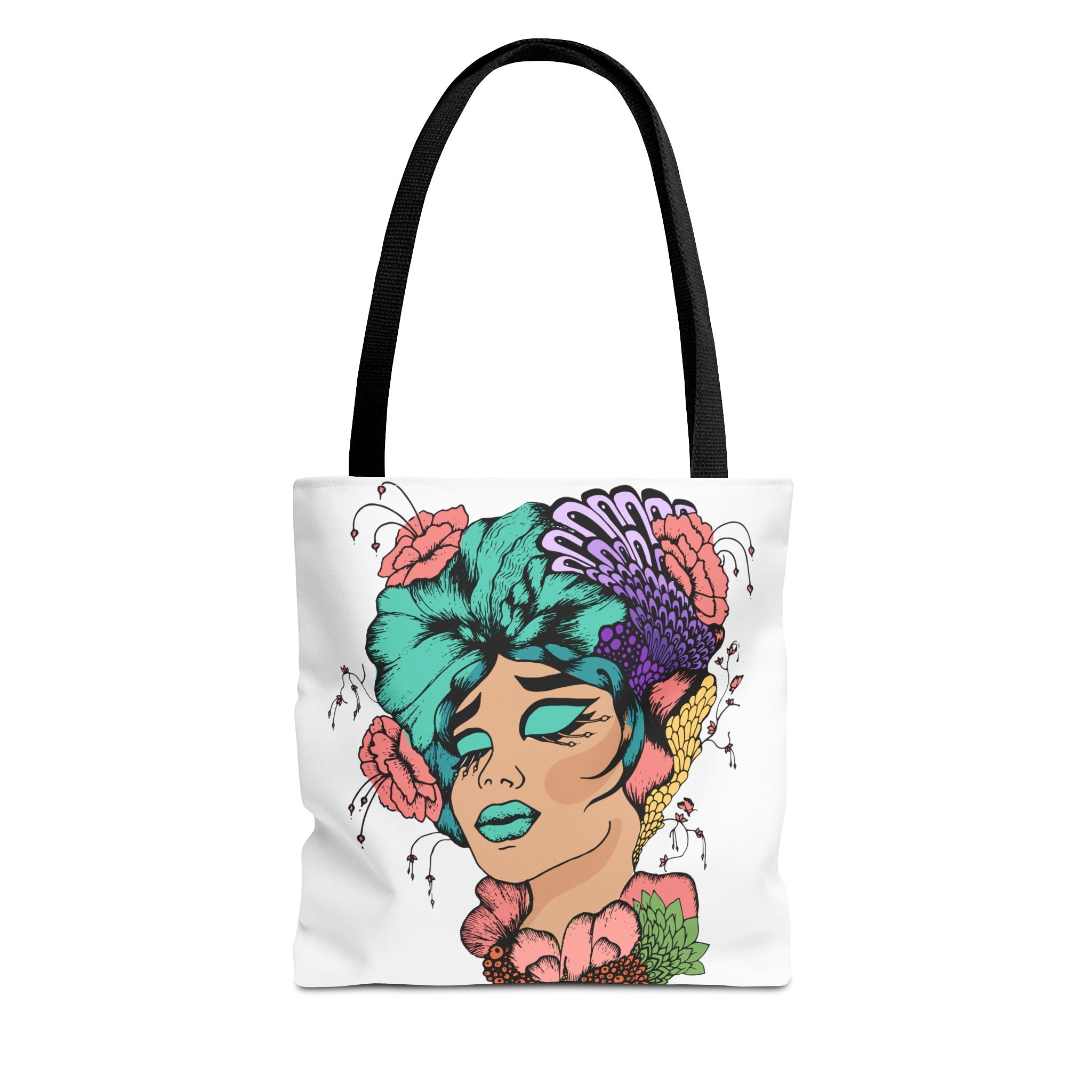 African American Tote Bag with Woman head