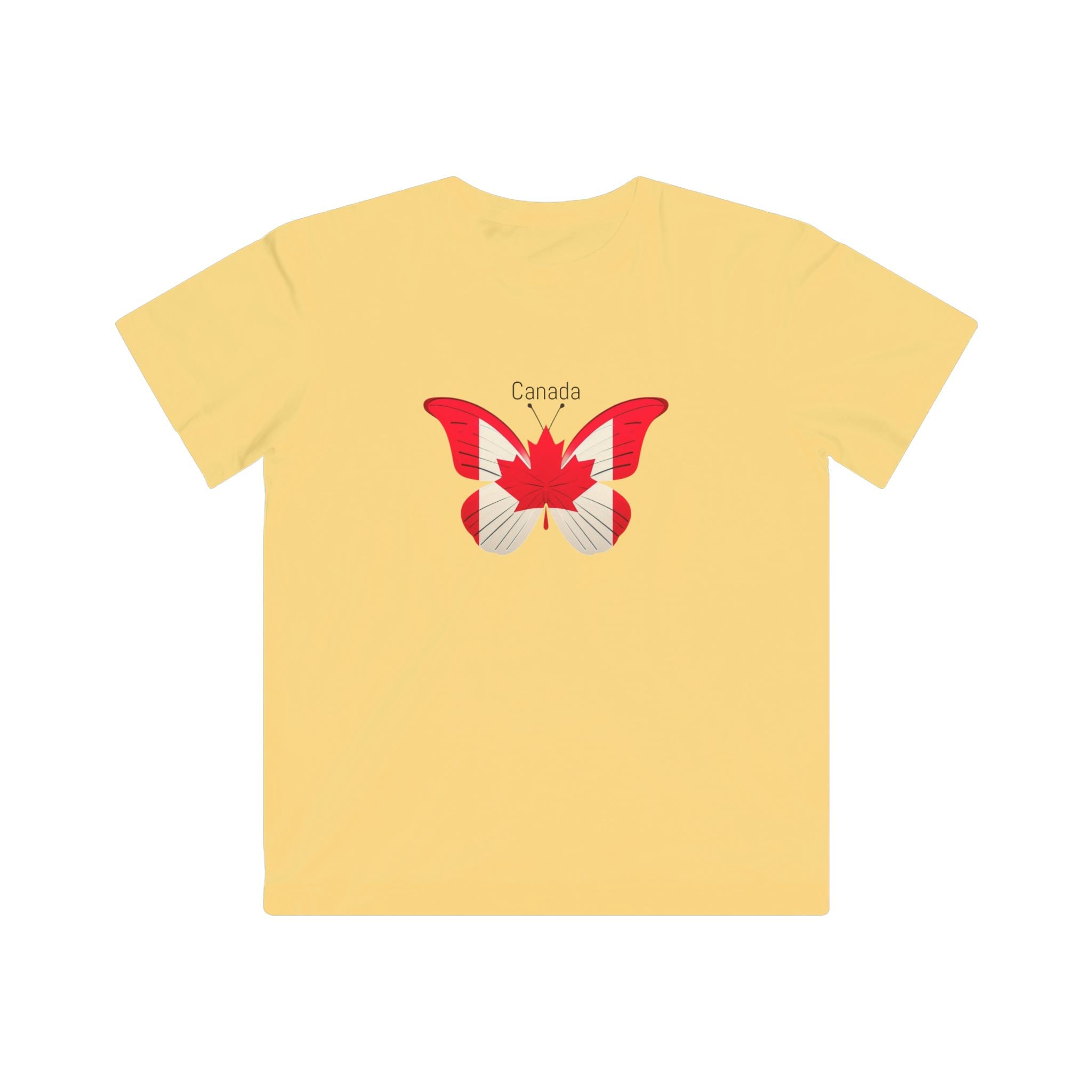 Kids T-Shirt — Canada Maple Butterfly Graphic Tee