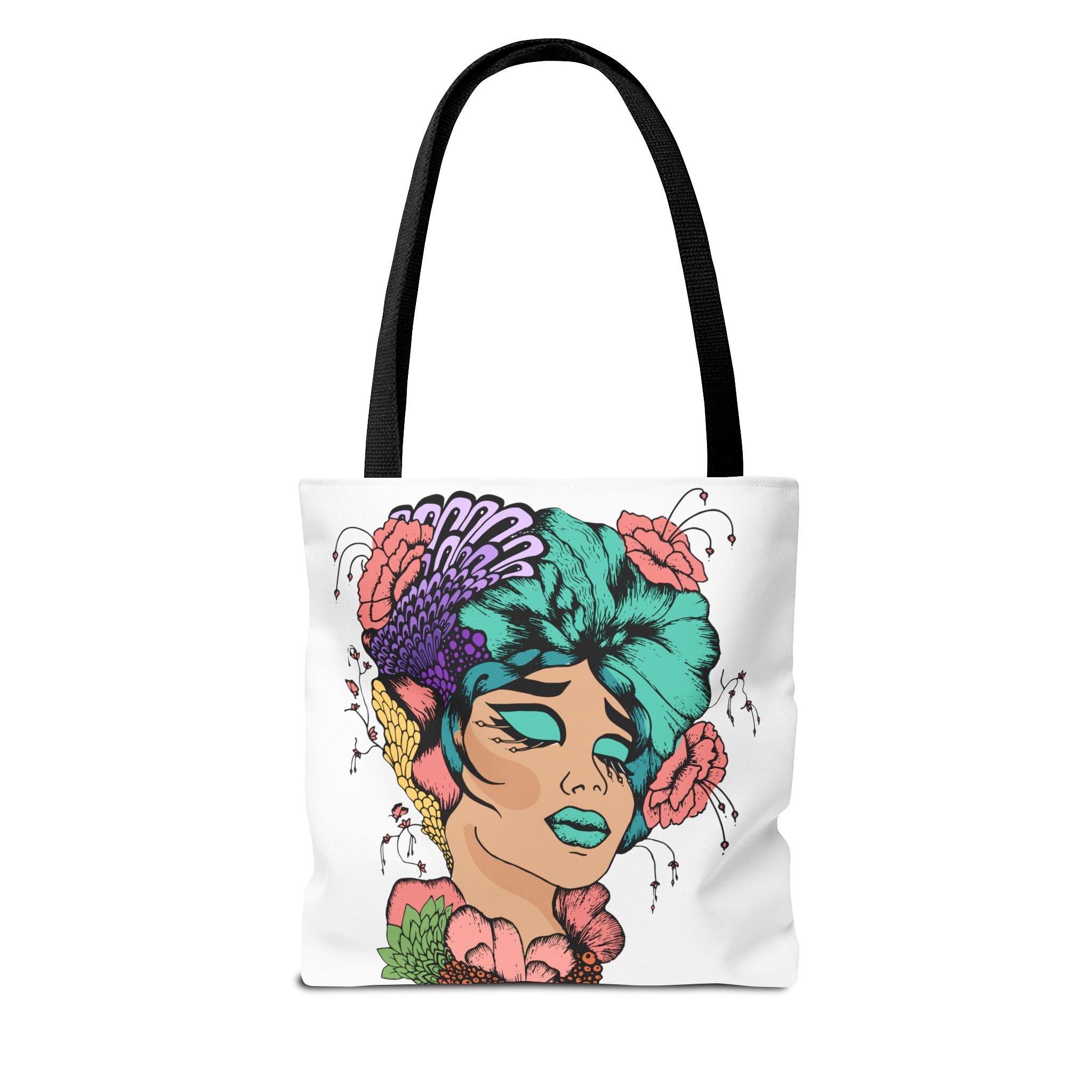African American Tote Bag with Woman head