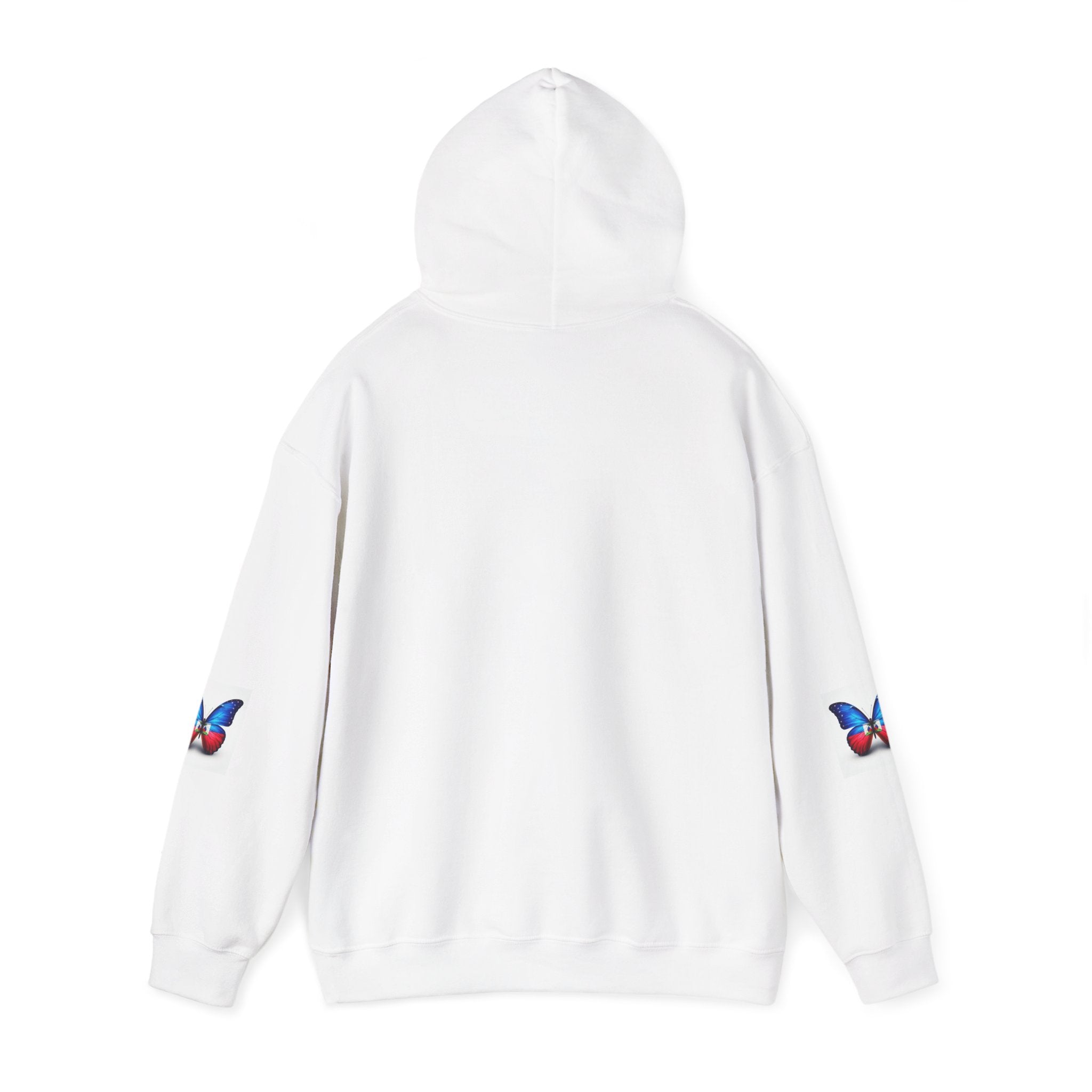 Butterfly Haitian Flag Hoodie Butterfly Graphic Sweatshirt