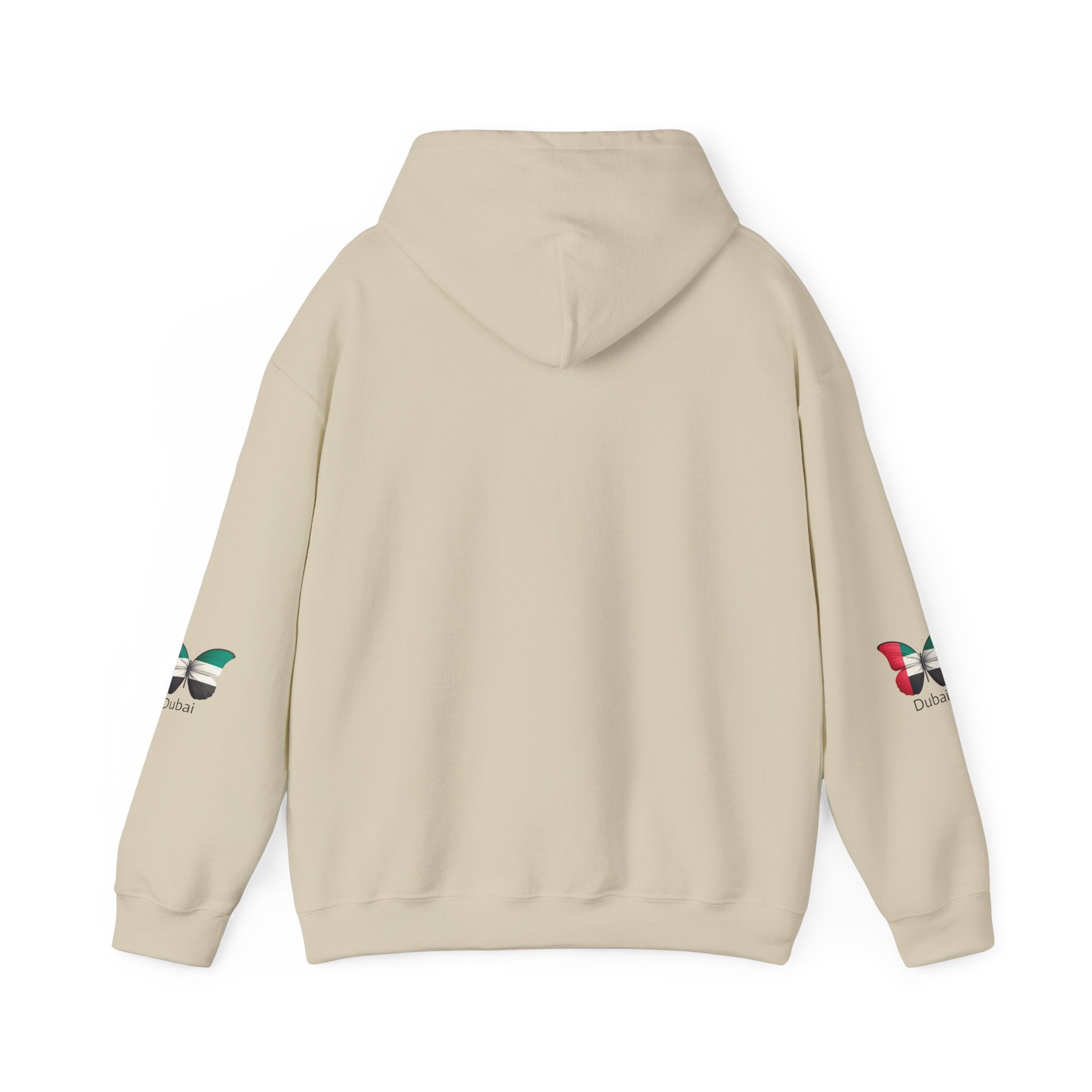 Dubai Flag Butterfly Hoodie – UAE Pride Pullover Sweatshirt