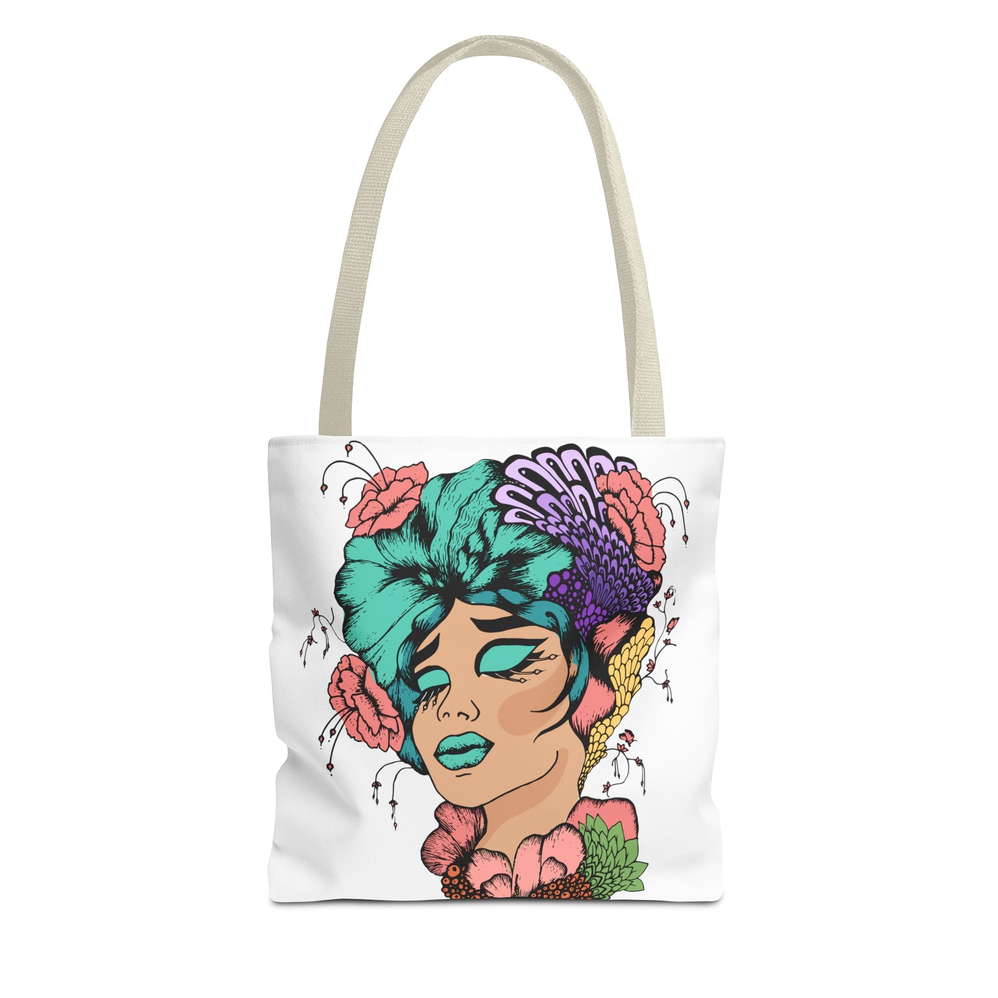 African American Tote Bag with Woman head