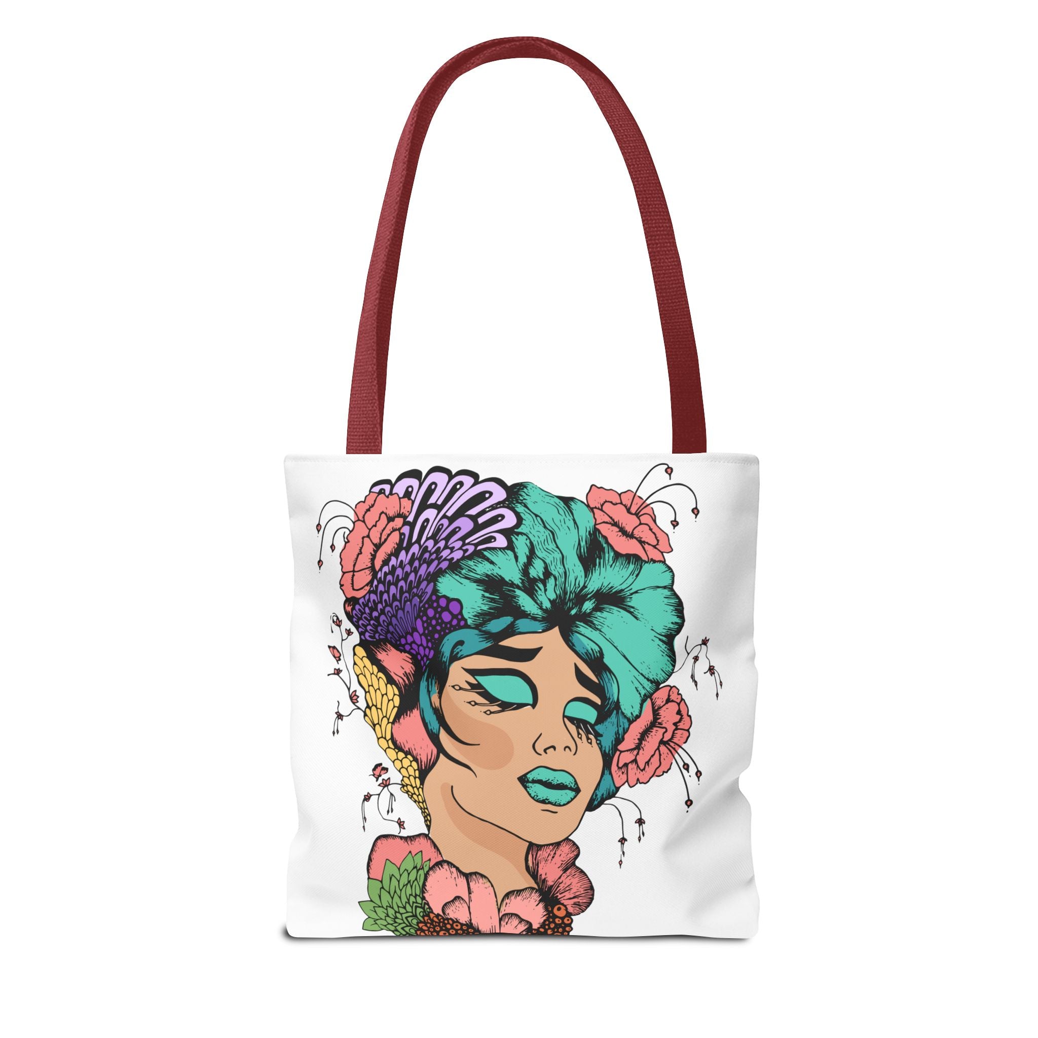African American Tote Bag with Woman head