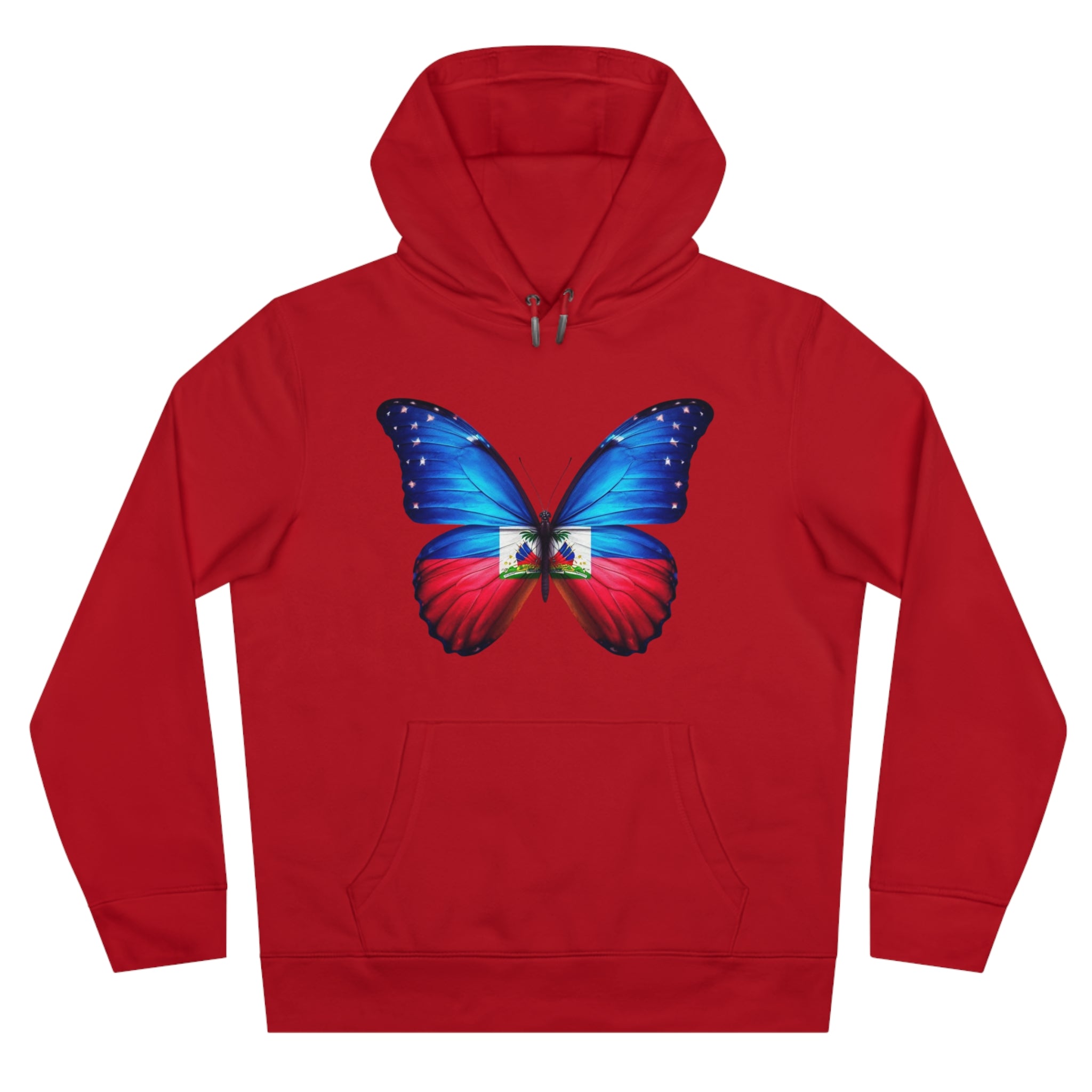 Haitian Butterfly Flag Hoodie Sweatshirt