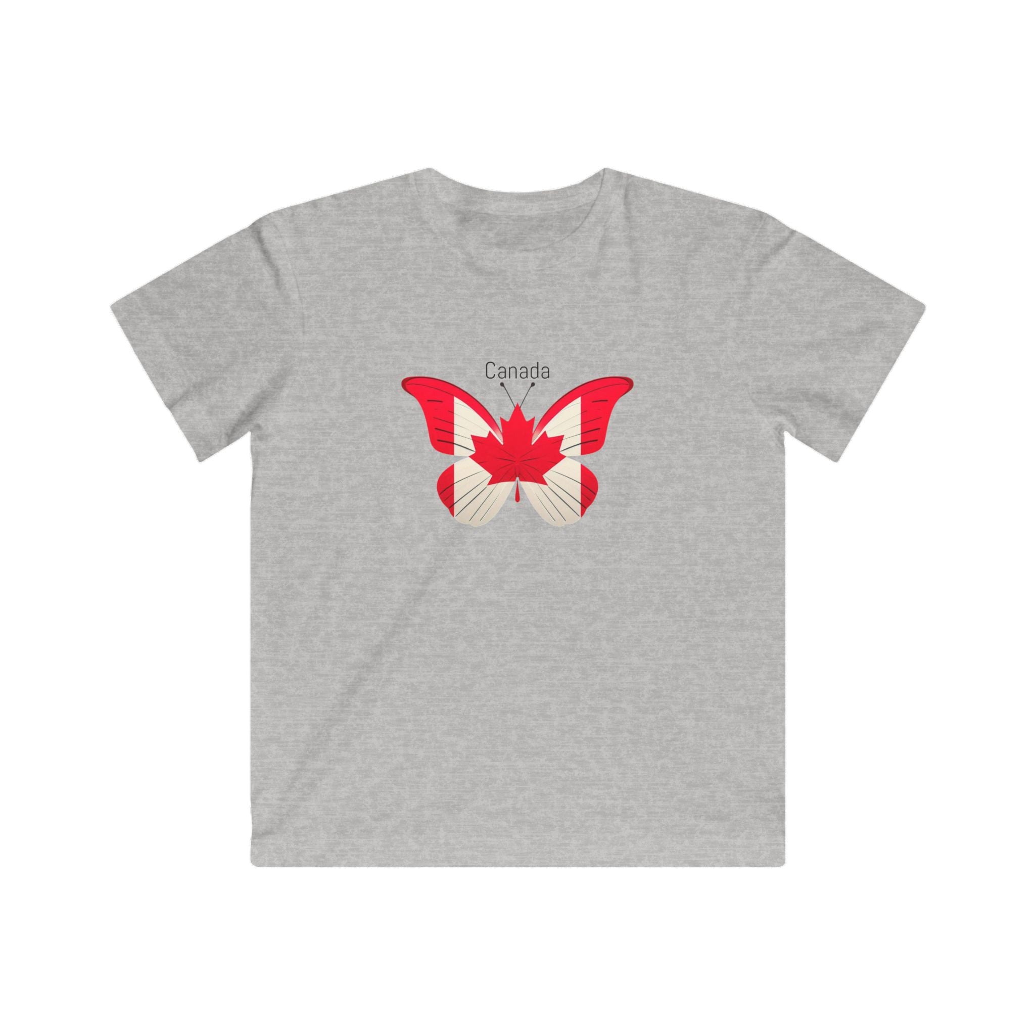 Kids T-Shirt — Canada Maple Butterfly Graphic Tee