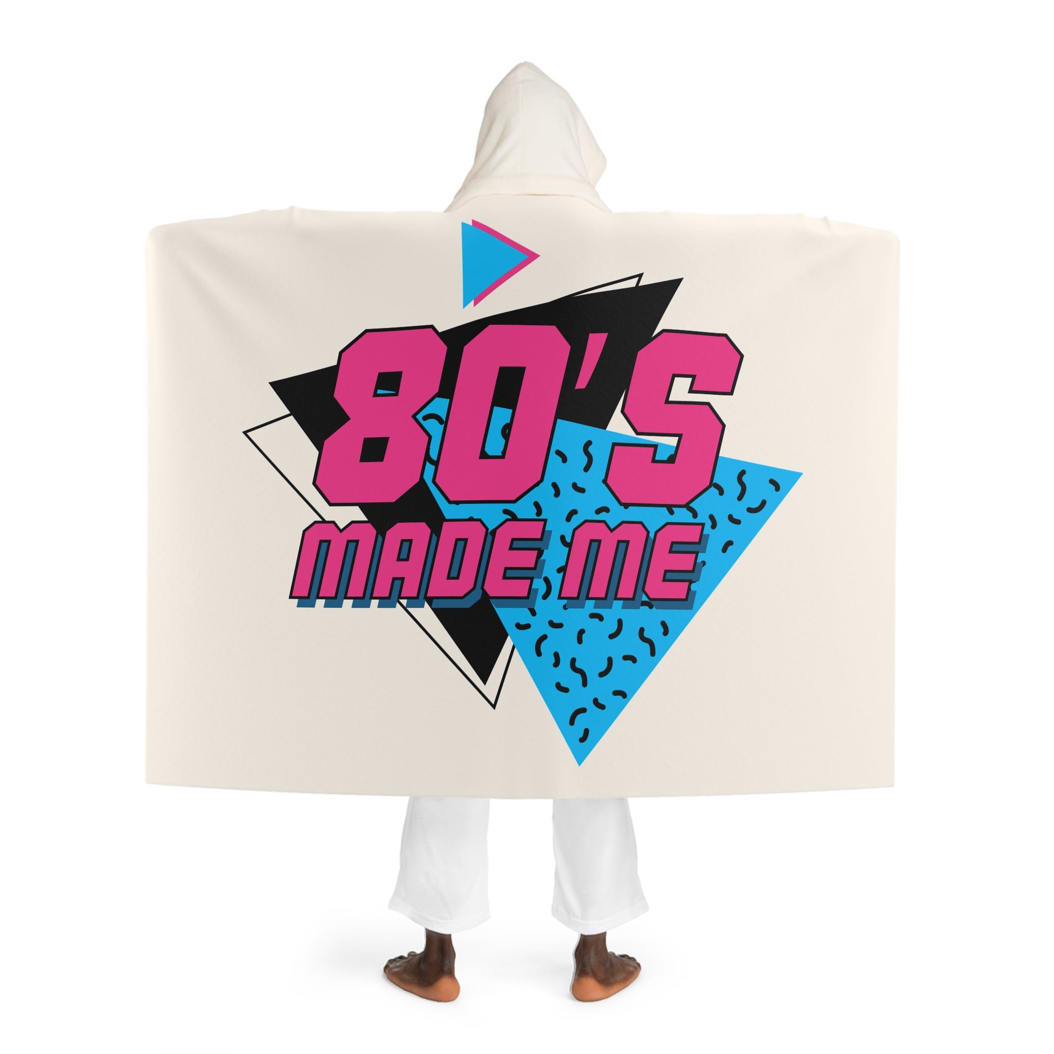 Hooded Sherpa Blanket - The 80's Made Me Design
