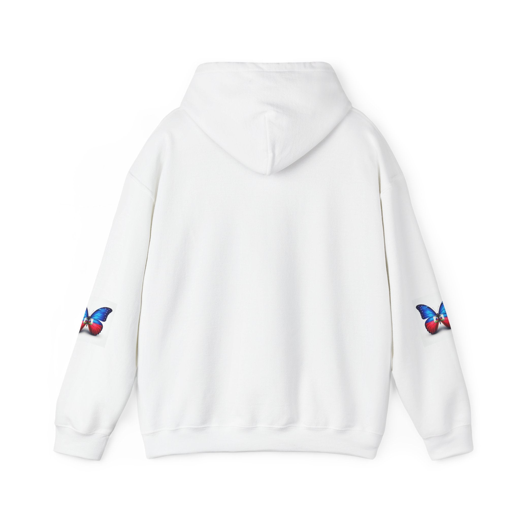 Butterfly Haitian Flag Hoodie Butterfly Graphic Sweatshirt