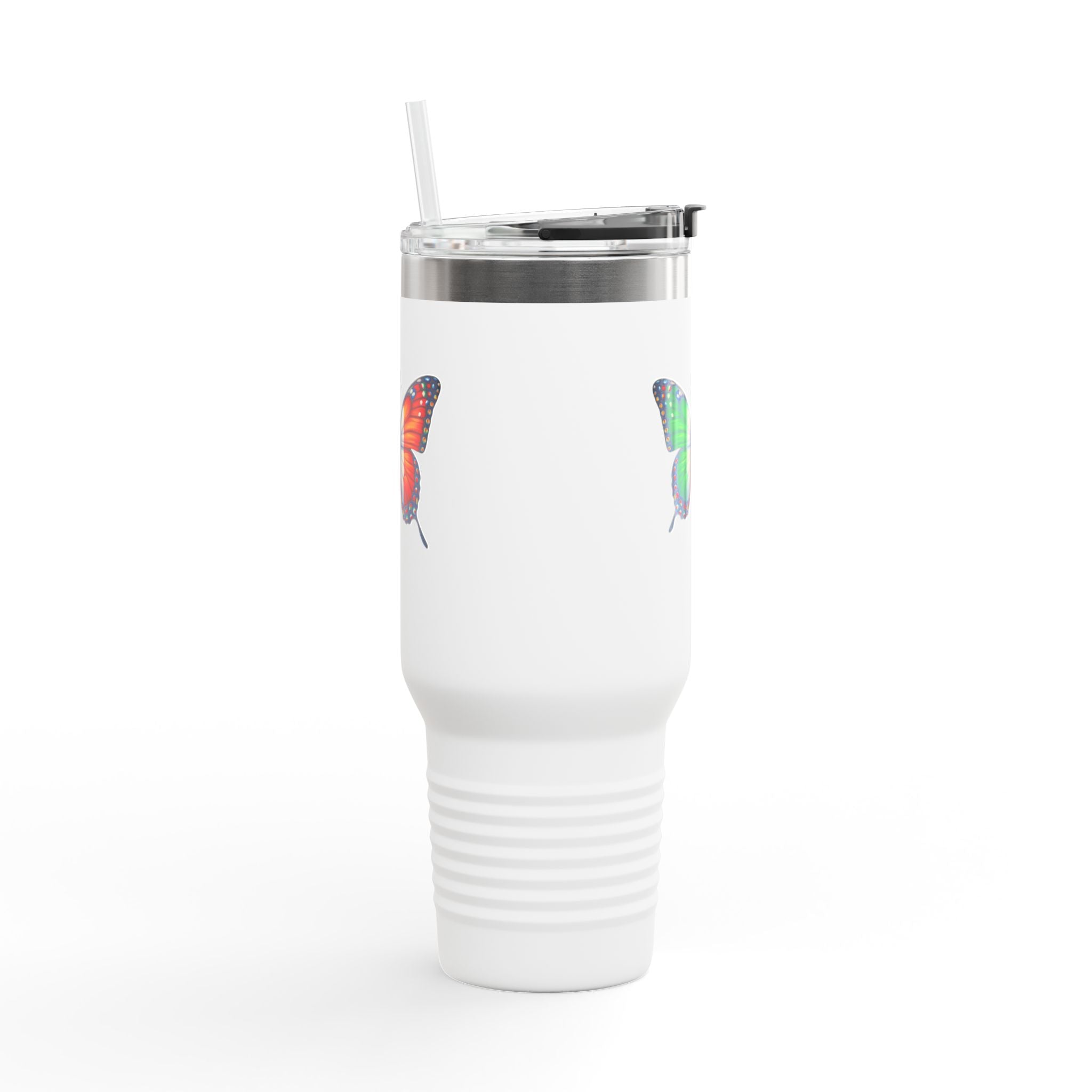 Butterfly Design Insulated Travel Mug - 40oz, Perfect for Italy Lovers