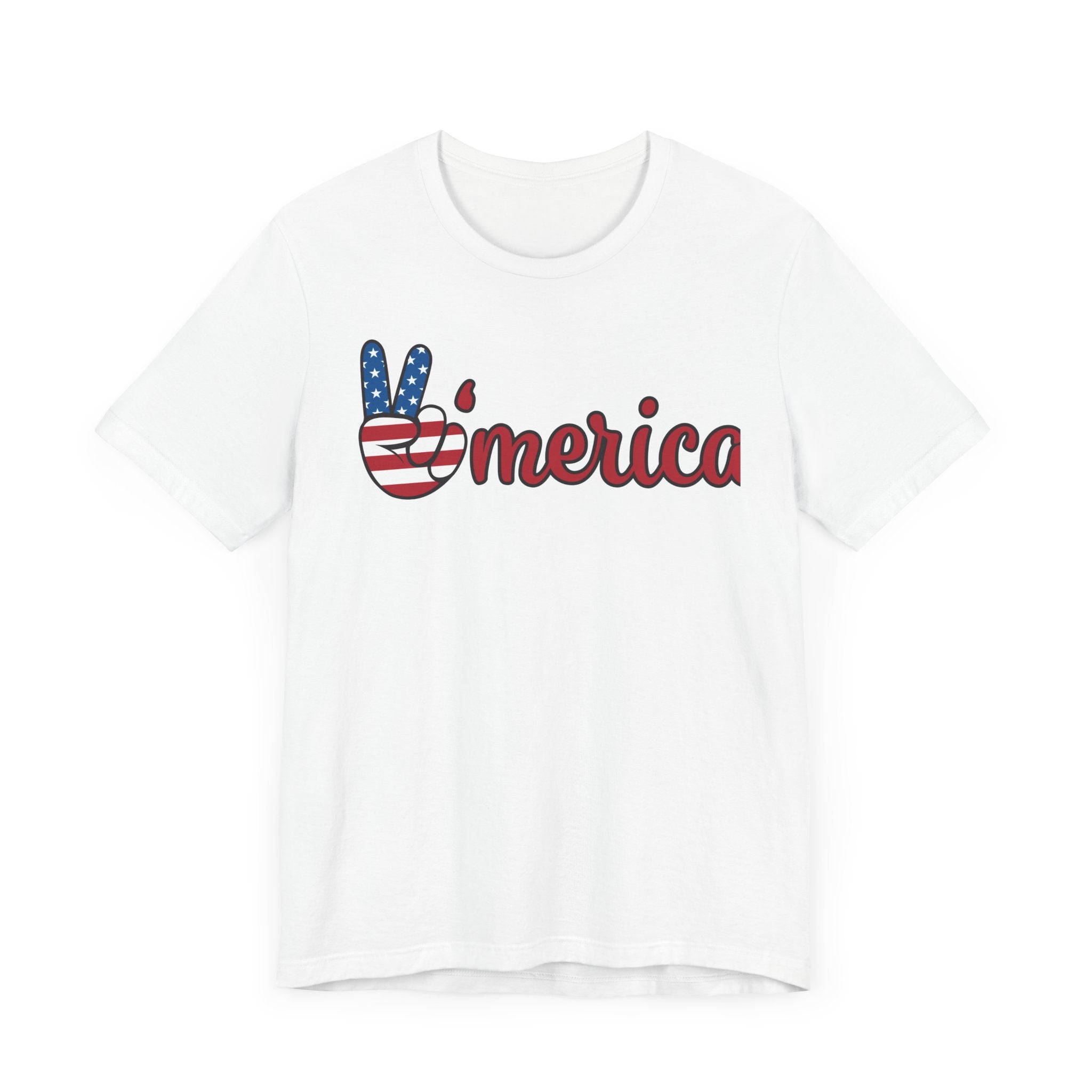 America Print T-Shirt -US independence day