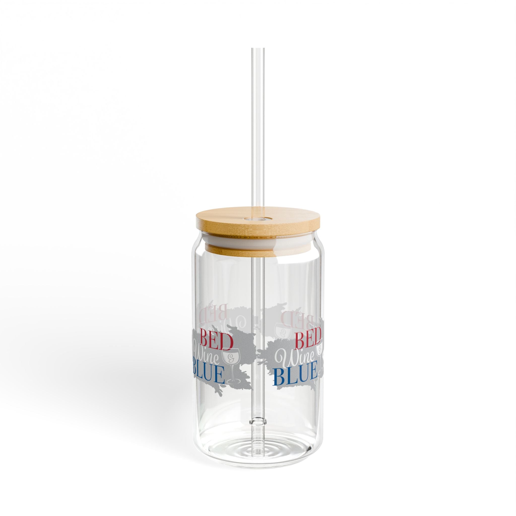 Bed Wine & Blue Sipper Glass