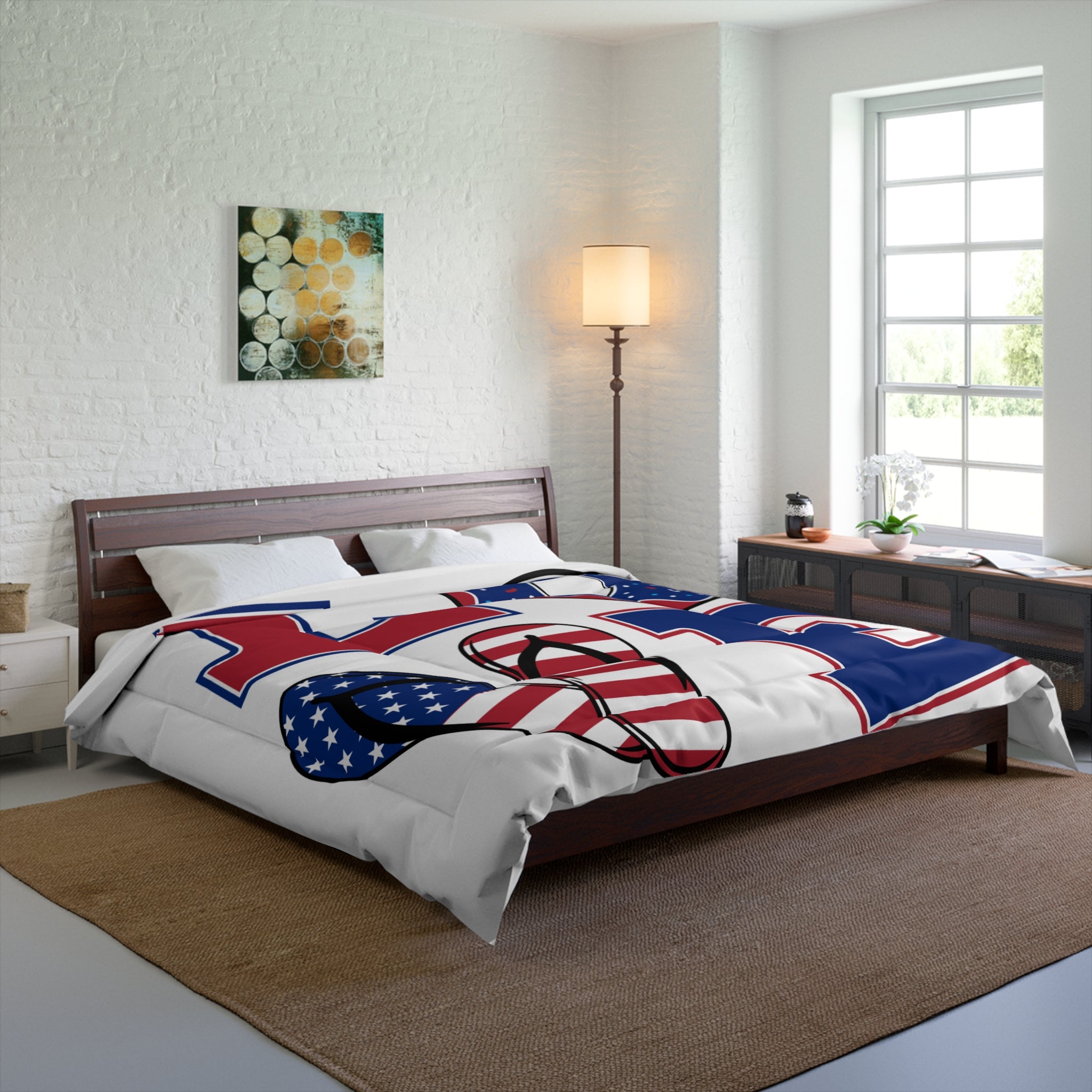 USA LOVE Independence Day Comforter
