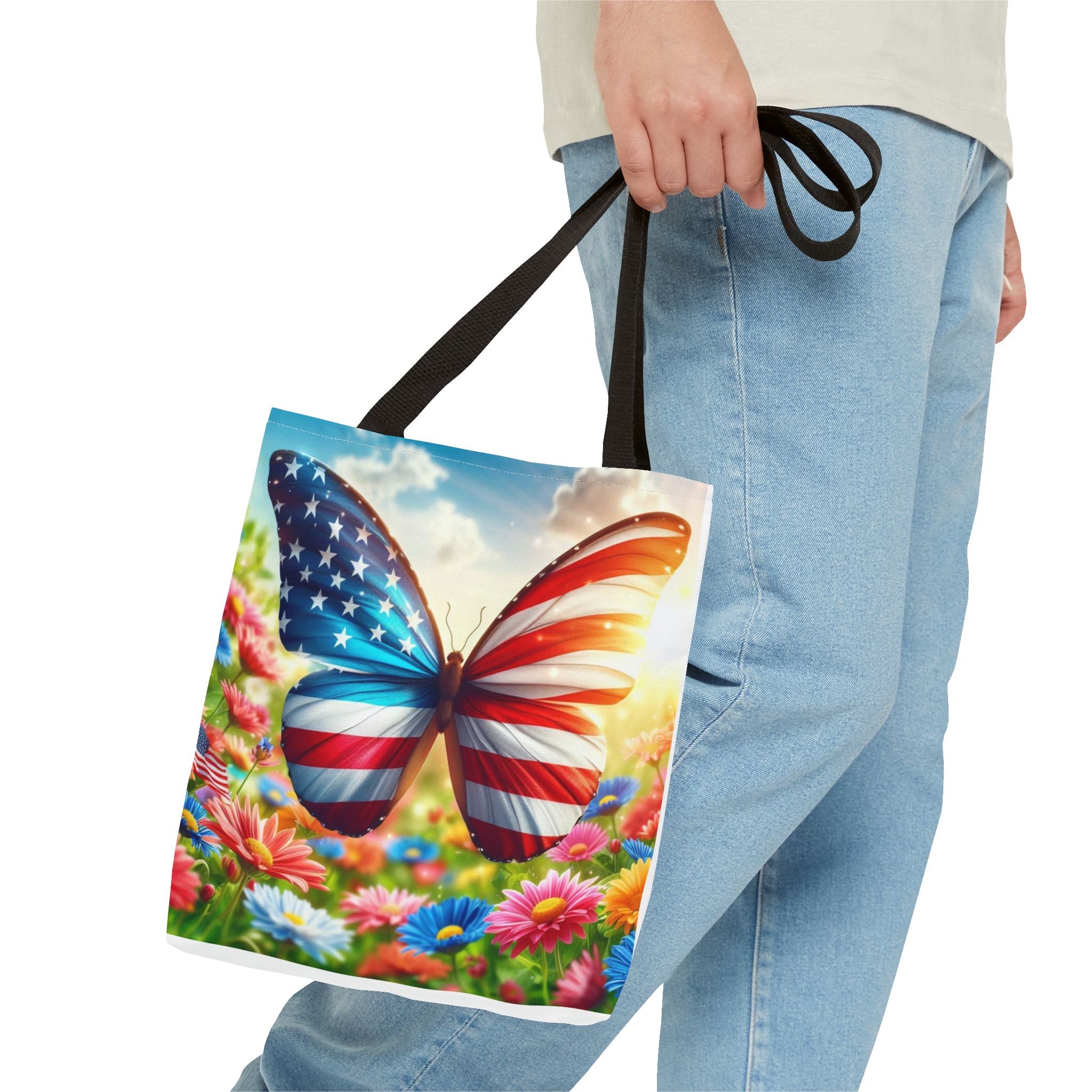 American Flag Tote Bag (AOP)