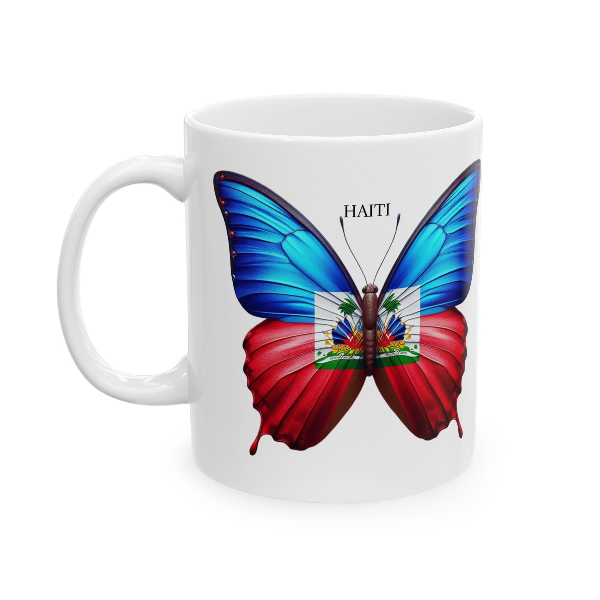 HAITIAN FLAG Ceramic Mug, (11oz, 15oz)