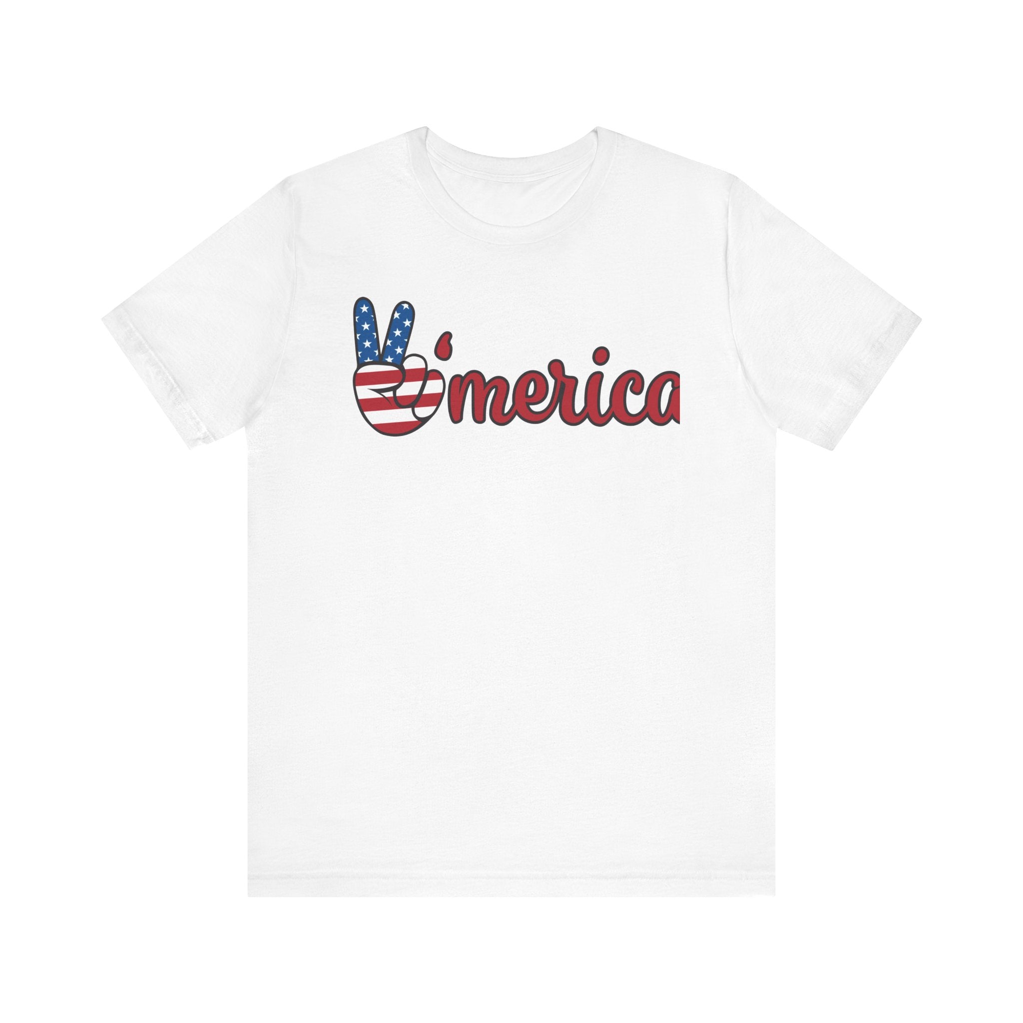America Print T-Shirt -US independence day