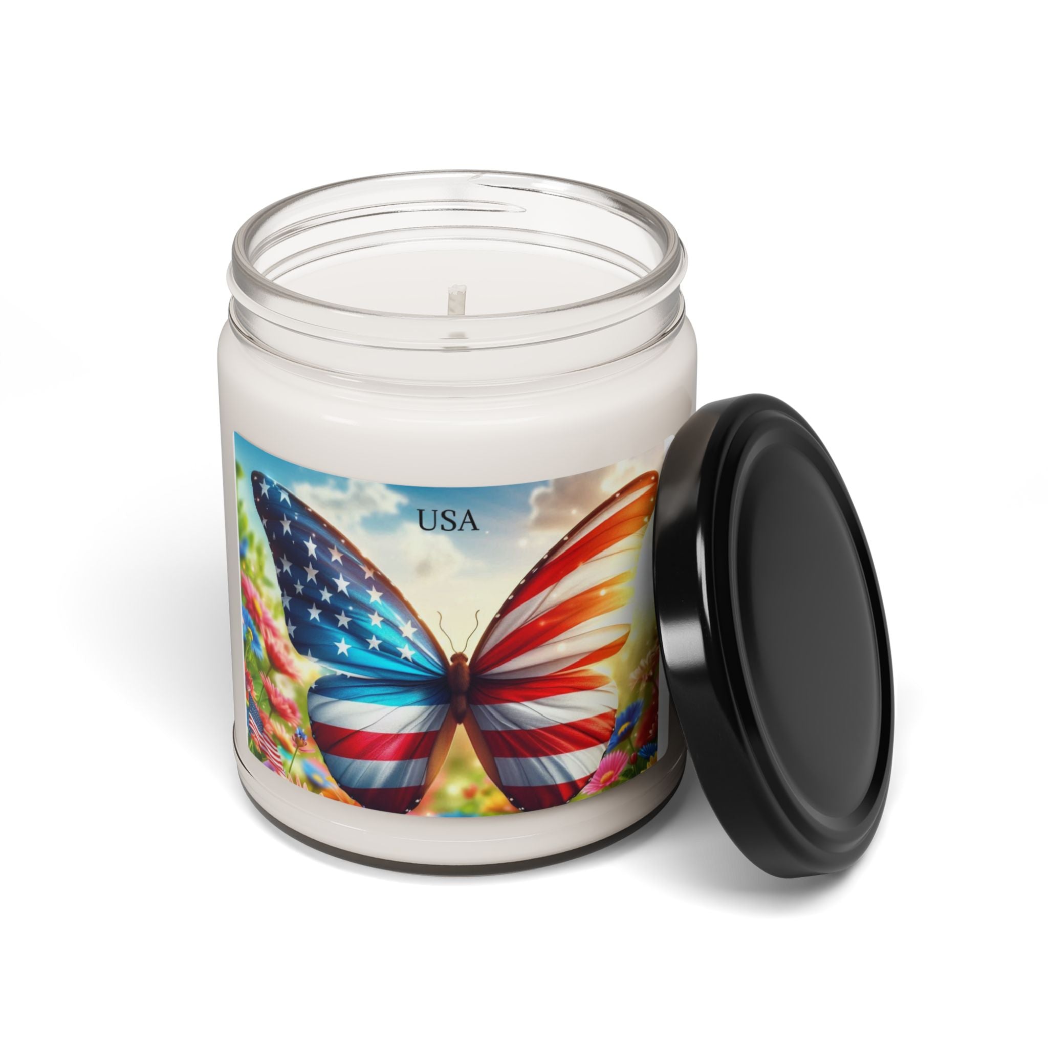 USA FLAG Scented Soy Candle, 9oz