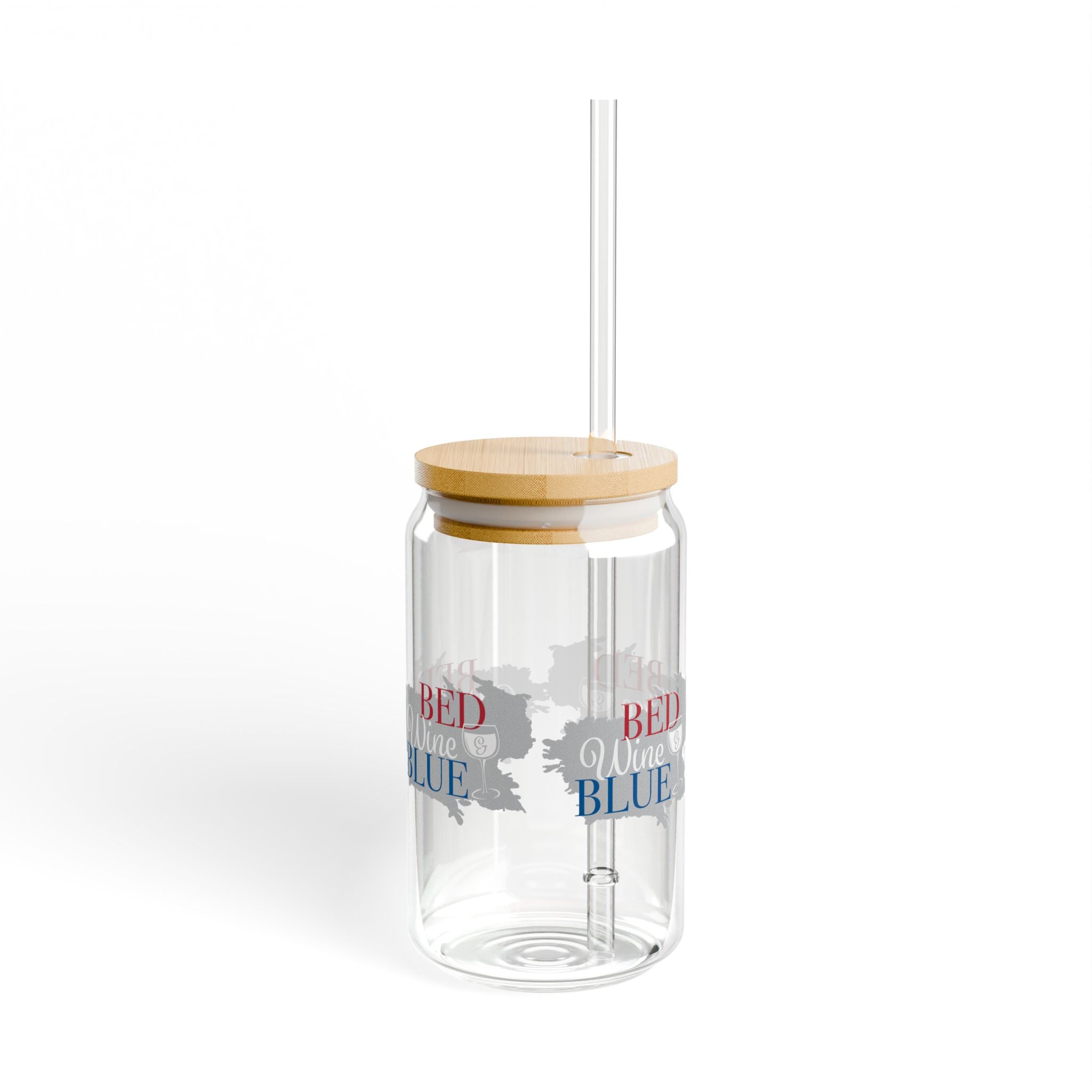 Bed Wine & Blue Sipper Glass