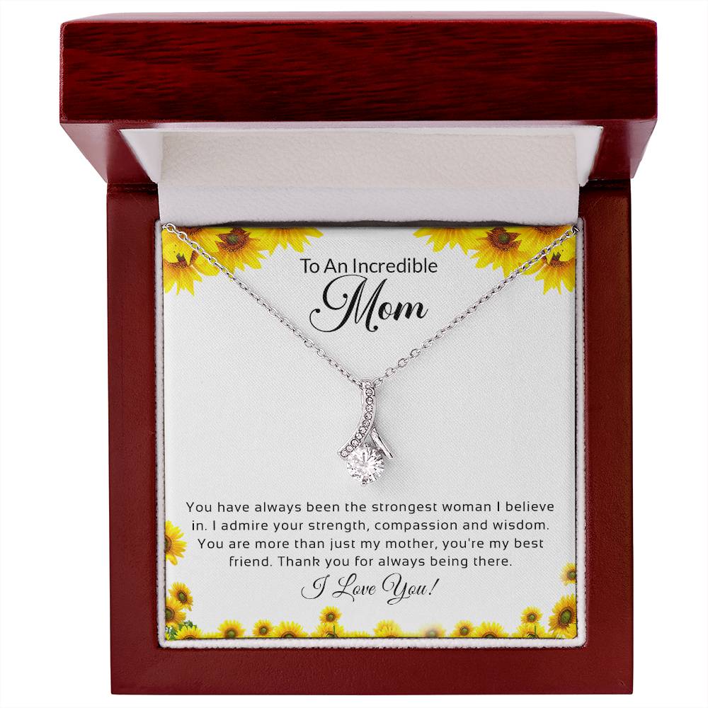 To An Incredible Mom | I Love You - Alluring Beauty necklace